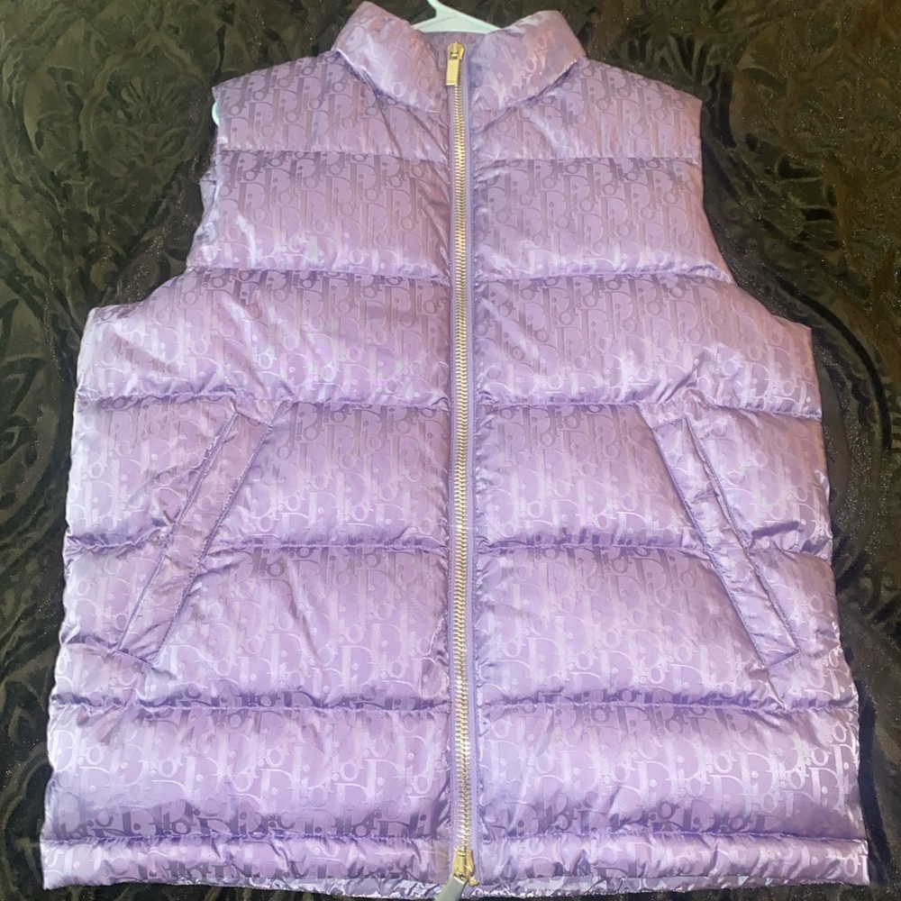 Mens Dior Oblique Purple Vest